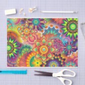 Funky Retro Pattern Abstract Bohemian Tissuepapier (Craft)