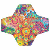 Funky Retro Pattern Abstract Bohemian Voetbal (Enkel)