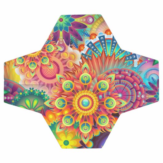 Funky Retro Pattern Abstract Bohemian Voetbal (Enkel)