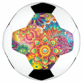 Funky Retro Pattern Abstract Bohemian Voetbal
