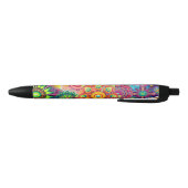 Funky Retro Pattern Abstract Bohemian Zwarte Inkt Pen (Bodem)