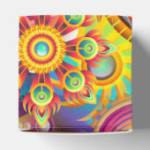 Funky Retro Pattern Abstracte Boho Bedankdoosjes (Bovenkant)