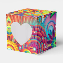 Funky Retro Pattern Abstracte Boho Bedankdoosjes