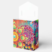 Funky Retro Pattern Abstracte Boho Bedankdoosjes (Geopend)