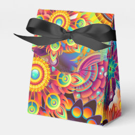 Funky Retro Pattern Abstracte Boho Bedankdoosjes