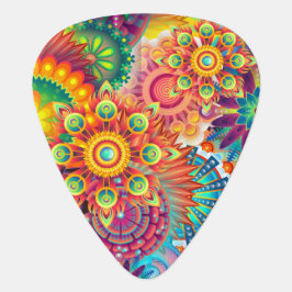 Funky Retro Pattern Abstracte Boho Gitaar Plectrum