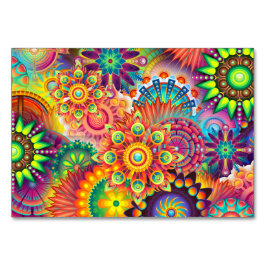 Funky Retro Pattern Abstracte Boho Kaart