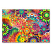 Funky Retro Pattern Abstracte Boho Kaart (Achterkant)