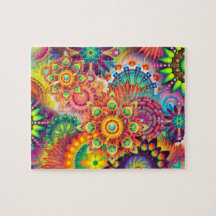 Funky Retro Pattern Abstracte Boho