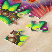 Funky Retro Pattern Abstracte Boho Legpuzzel (Zijkant)