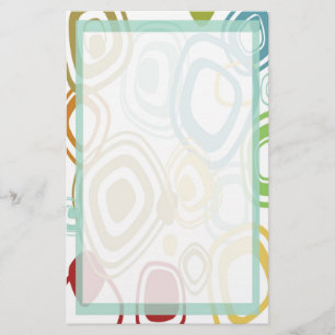 Funky Retro Pattern Stationery Briefpapier