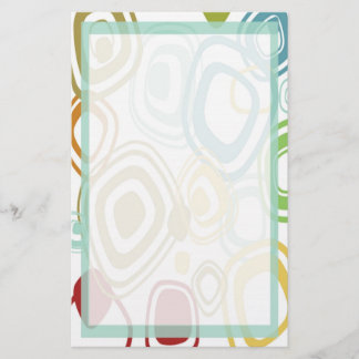 Funky Retro Pattern Stationery Briefpapier