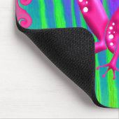 Funky Retro Peace Frog Muismat (Hoek)