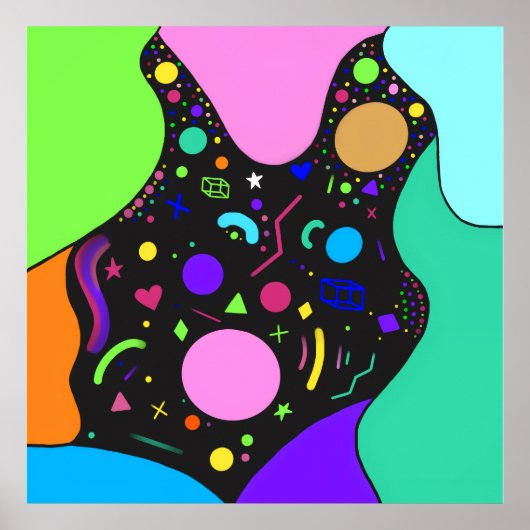 Funky Retro Poster (Voorkant)