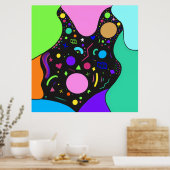 Funky Retro Poster (Keuken)