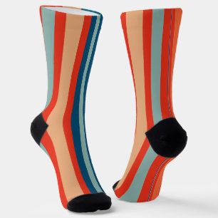 Funky Retro Striped Sokken