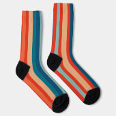 Funky Retro Striped Sokken (Rechts)