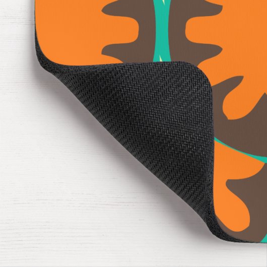 Funky Retro Swirl Muismat (Hoek)