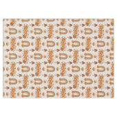 Funky Retro Tablecloth Brown & Blush Swirl Art Tafelkleed (Voorkant (Horizontaal))