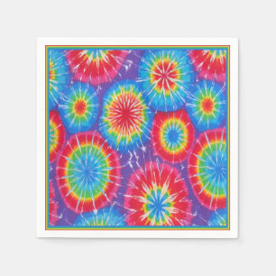 Funky Retro Tie Dye Napkins Servetten