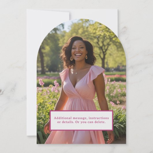 Funky Retro Verjaardag Uitnodiging Mid Century Mod (Achterkant)