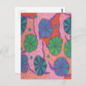 Funky Retro Vibes Briefkaart (Voorkant / Achterkant)