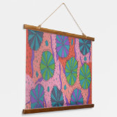 Funky Retro Vibes Hangend Wandkleed (Gebogen)