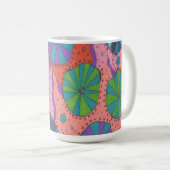 Funky Retro Vibes Koffiemok (Voorkant rechts)