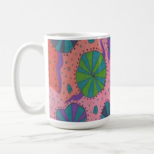 Funky Retro Vibes Koffiemok (Links)
