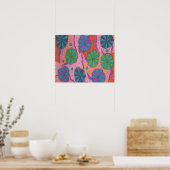 Funky Retro Vibes Poster (Keuken)