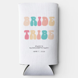 Funky Retro Vintage Bruidsmeisjes Team Bachelorett Seltzer Blikjeskoeler