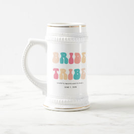 Funky Retro Vintage Bruidsstam Meidenavond Bierpul