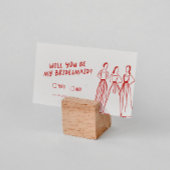 Funky Retro | Zal jij mijn bruidsmeisje voorstel z Informatiekaartje