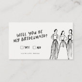 Funky Retro | Zal jij mijn bruidsmeisje voorstel z Informatiekaartje (Voorkant)