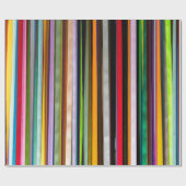 Funky Ribbon Stripes Wrapping Paper Cadeaupapier (Vlak)