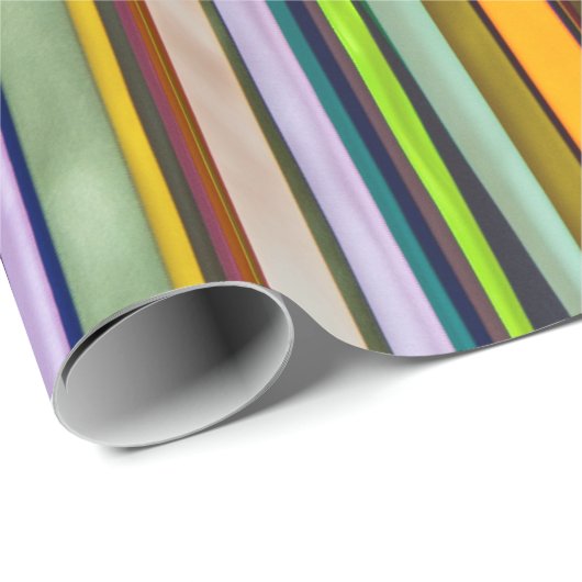 Funky Ribbon Stripes Wrapping Paper Cadeaupapier (Rol Hoek)