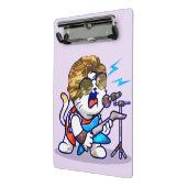Funky Rockstar Cat - Cool Music Lover Kat Mini Klembord (Angled2)