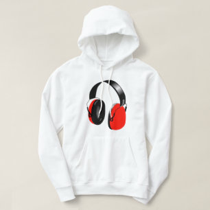 FUNKY RODE HOOFDTELEFOONS HOODIE