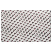 Funky rood en zwart jaar van de geit stof (Yard (91,4 cm))