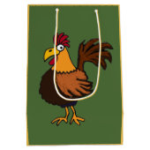 Funky Rooster Gift Bag Medium Cadeauzakje (Achterkant)