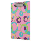 Funky Roze Circles Klembord (Links)