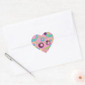 Funky Roze Circles Sticker (Envelop)