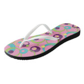 Funky Roze Cirkel Slippers Teenslippers (Schuin)