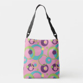 Funky roze cirkels all-over-print tas (Achterkant)