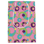 Funky Roze Cirkels Cadeautas (Voorkant)