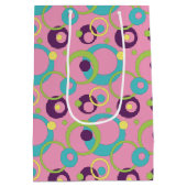 Funky Roze Cirkels Cadeautas (Achterkant)