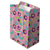 Funky Roze Cirkels Cadeautas (Achterkant Gekanteld)
