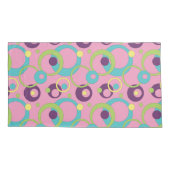 Funky Roze Cirkels Kussenhoes (Achterkant)