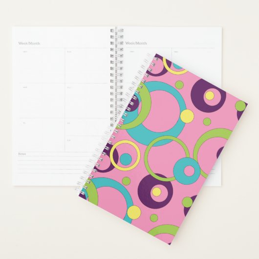 Funky Roze Cirkels Planner (Display)