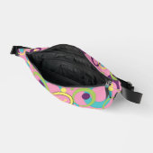 Funky Roze Cirkelshapes Heuptasje (Open)